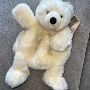 Plush polar Bear Backpack